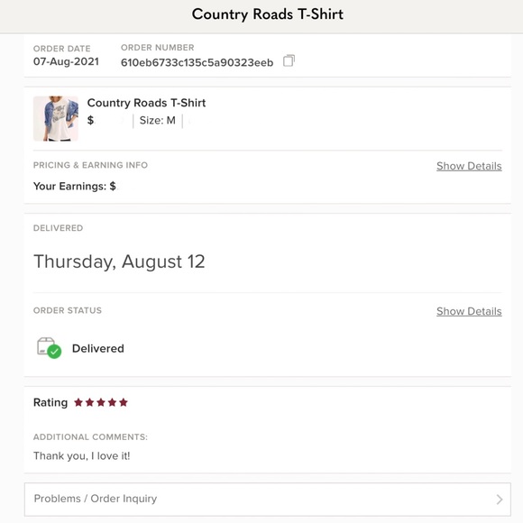 Country Roads T-Shirt - Picture 8 of 9